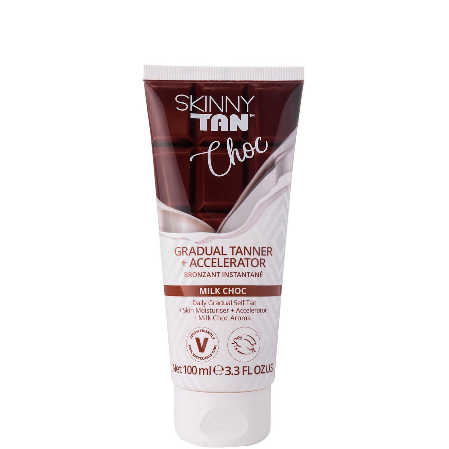 Skinny Tan Choc Gradual Tanner and Accelerator 100ml LOOKFANTASTIC