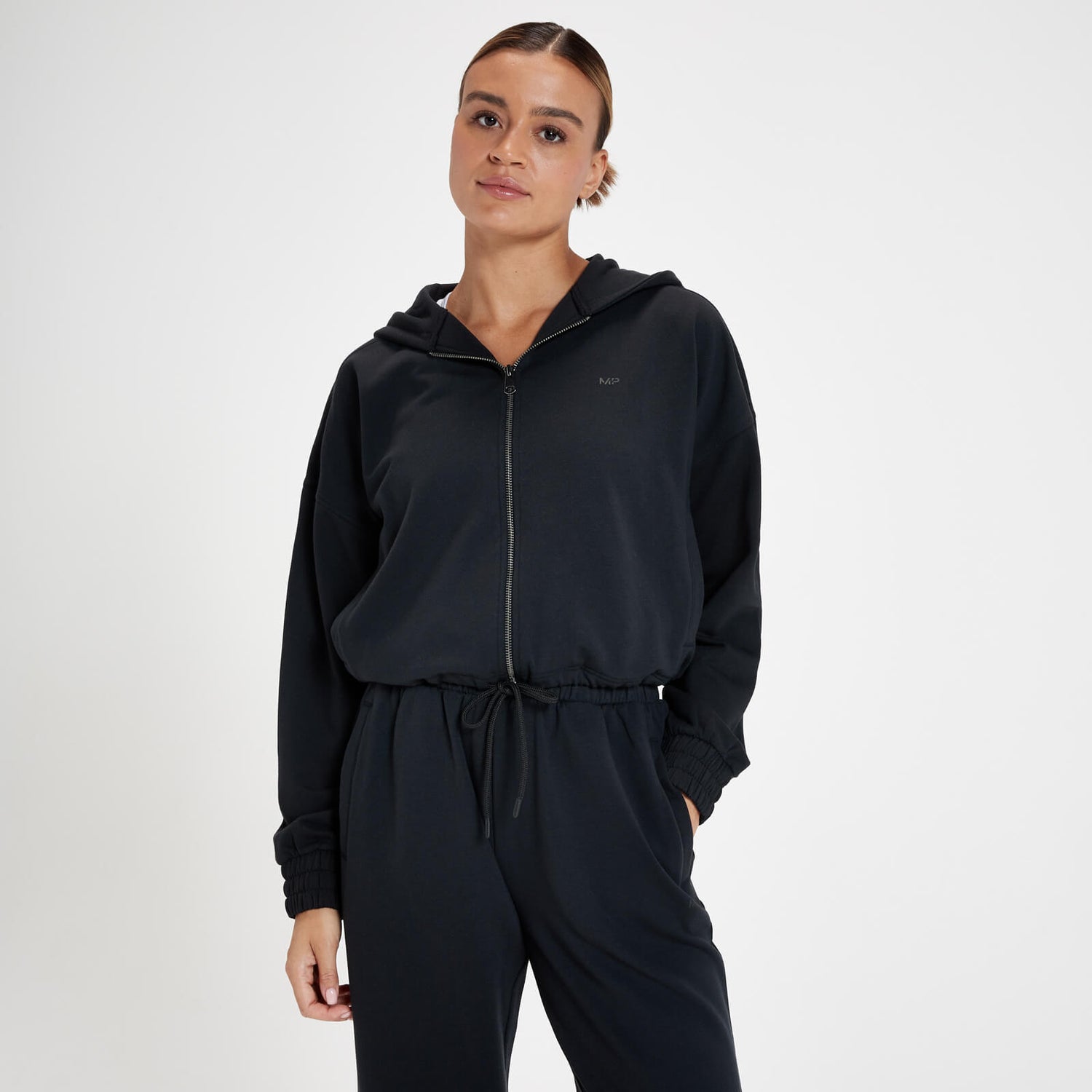 MP Women's Engage Zip Through Hoodie Black MYPROTEIN™