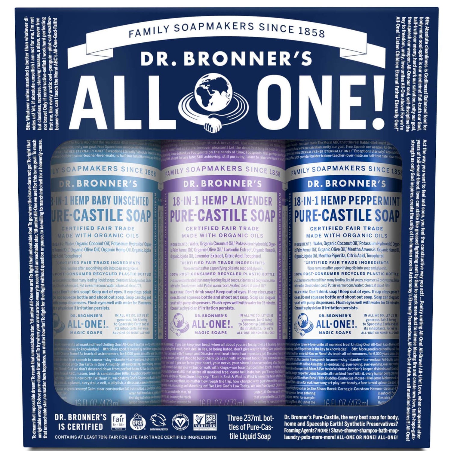 Dr. Bronner's Cosmic Classics Set Entrega GRÁTIS