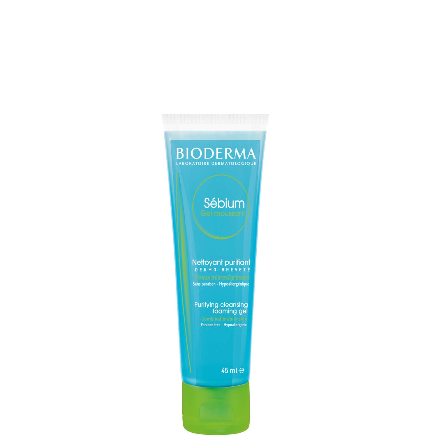 Bioderma Sebium Purifying Cleansing Foaming Gel 45ml - LOOKFANTASTIC