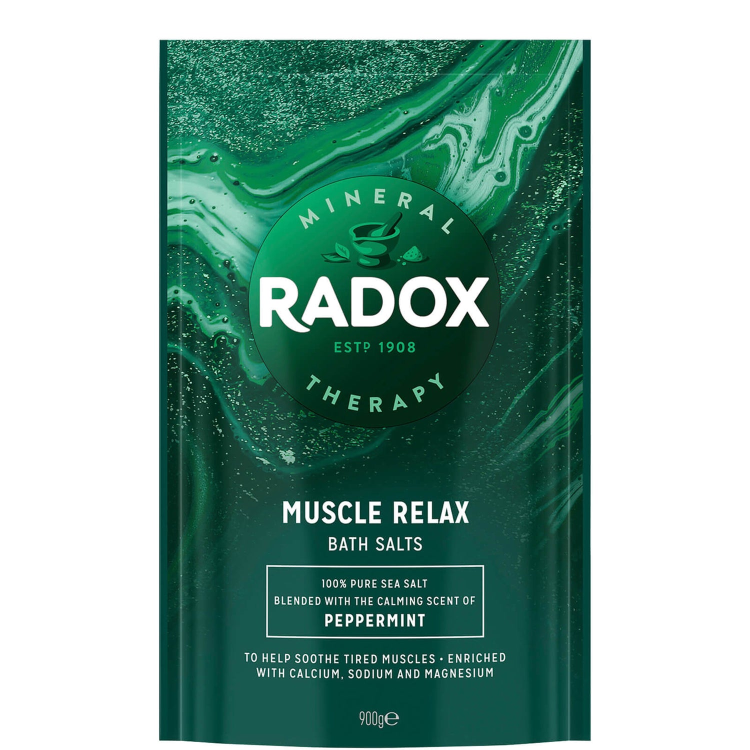 Radox Bath Therapy Muscle Relax Bath Salts 900g LOOKFANTASTIC