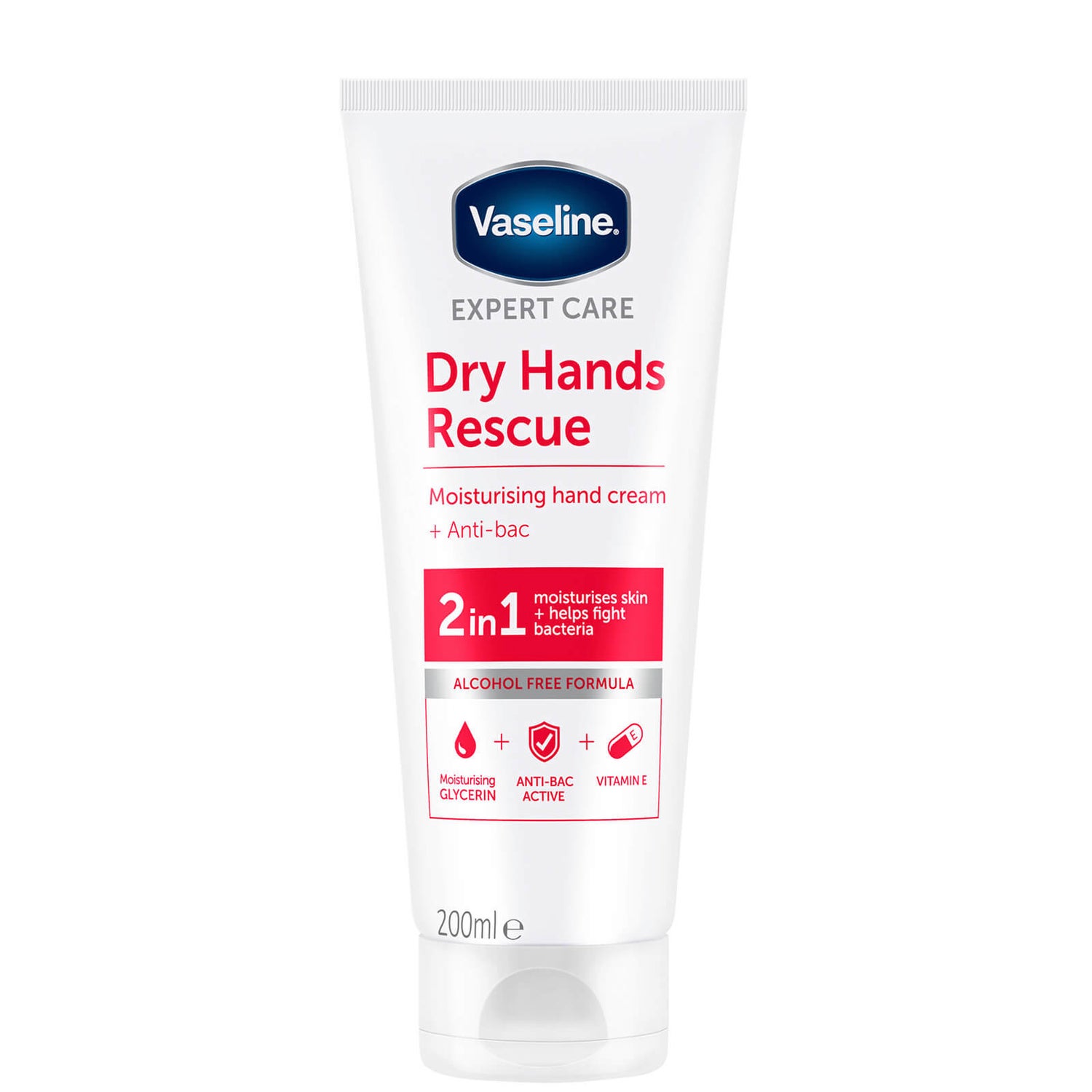 Vaseline Expert Care Dry Hands Rescue Hand Cream & Anti Bac LOOKFANTASTIC