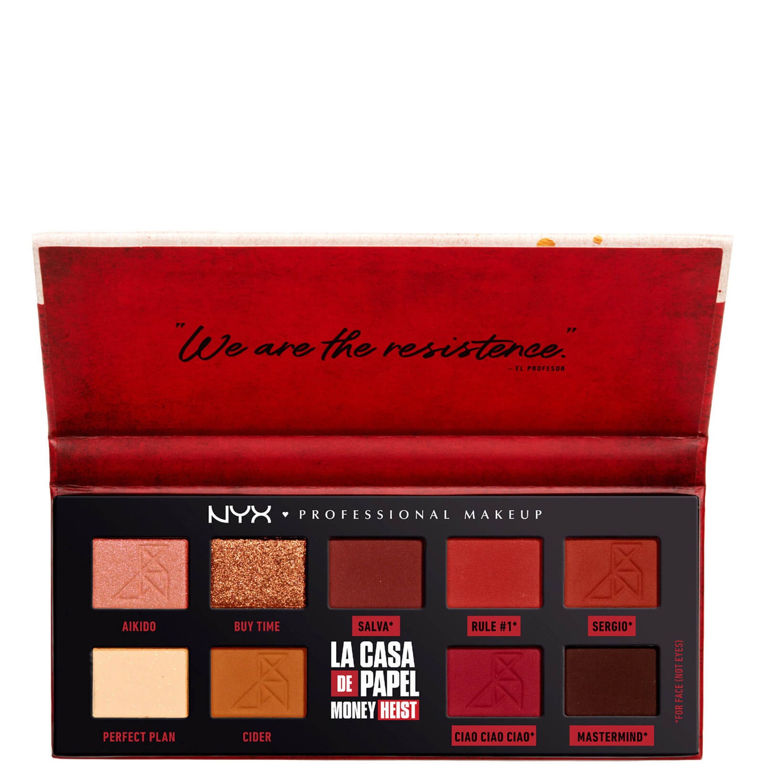 Nyx Professional Makeup X Netflix Money Heist Limited Edition Palette Lookfantastic