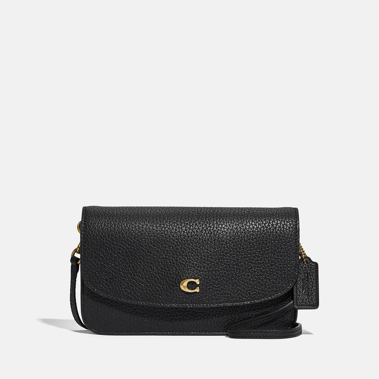 Coach Women's Polished Pebble Leather Hayden Cross Body Bag Black 免邮