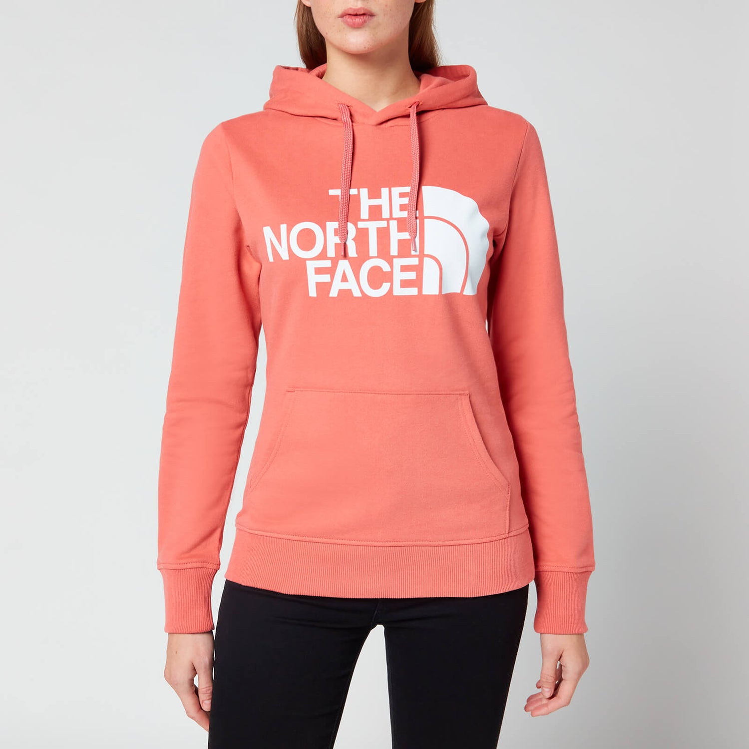 Peach north face hoodie