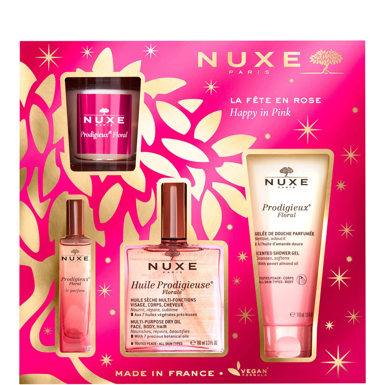 Coffret NUXE Huile Prodigieuse Floral Happy in Pink