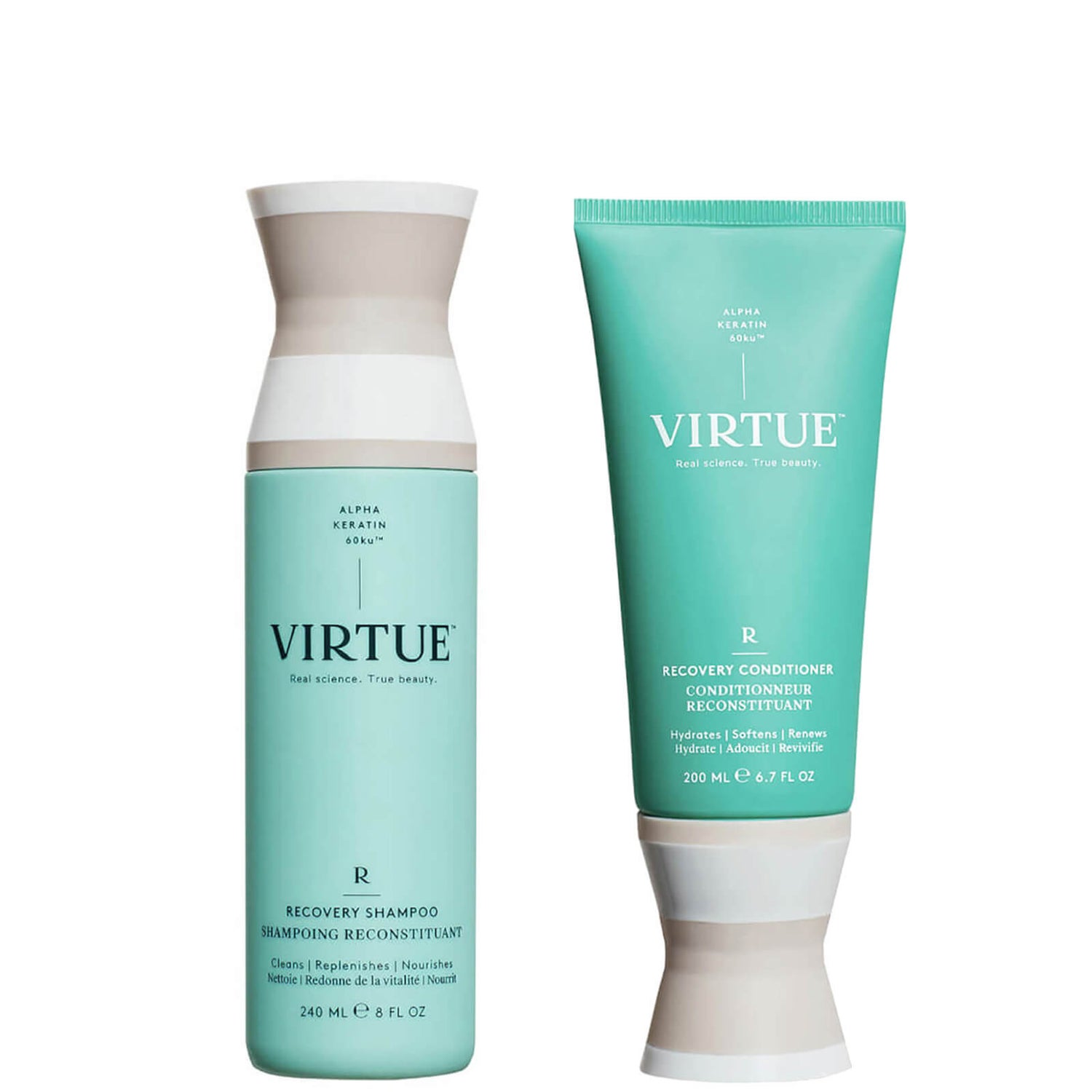 VIRTUE Recovery Shampoo and Conditioner LOOKFANTASTIC