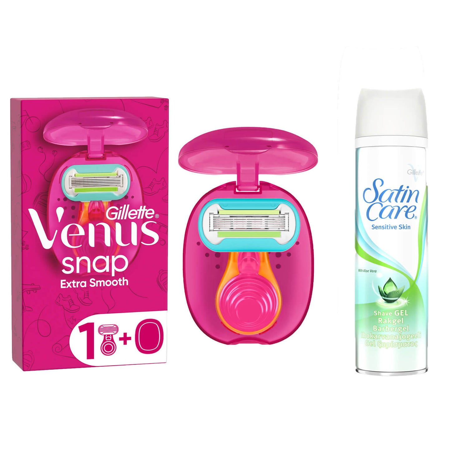 Venus Extra Smooth Snap Razor for discreet travel Gillette UK