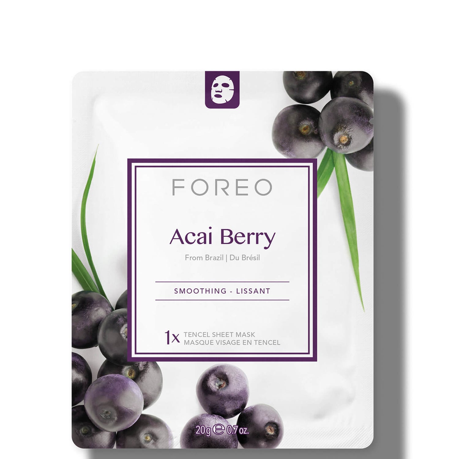 FOREO Acai Berry Firming Sheet Face Mask (3 Pack) LOOKFANTASTIC