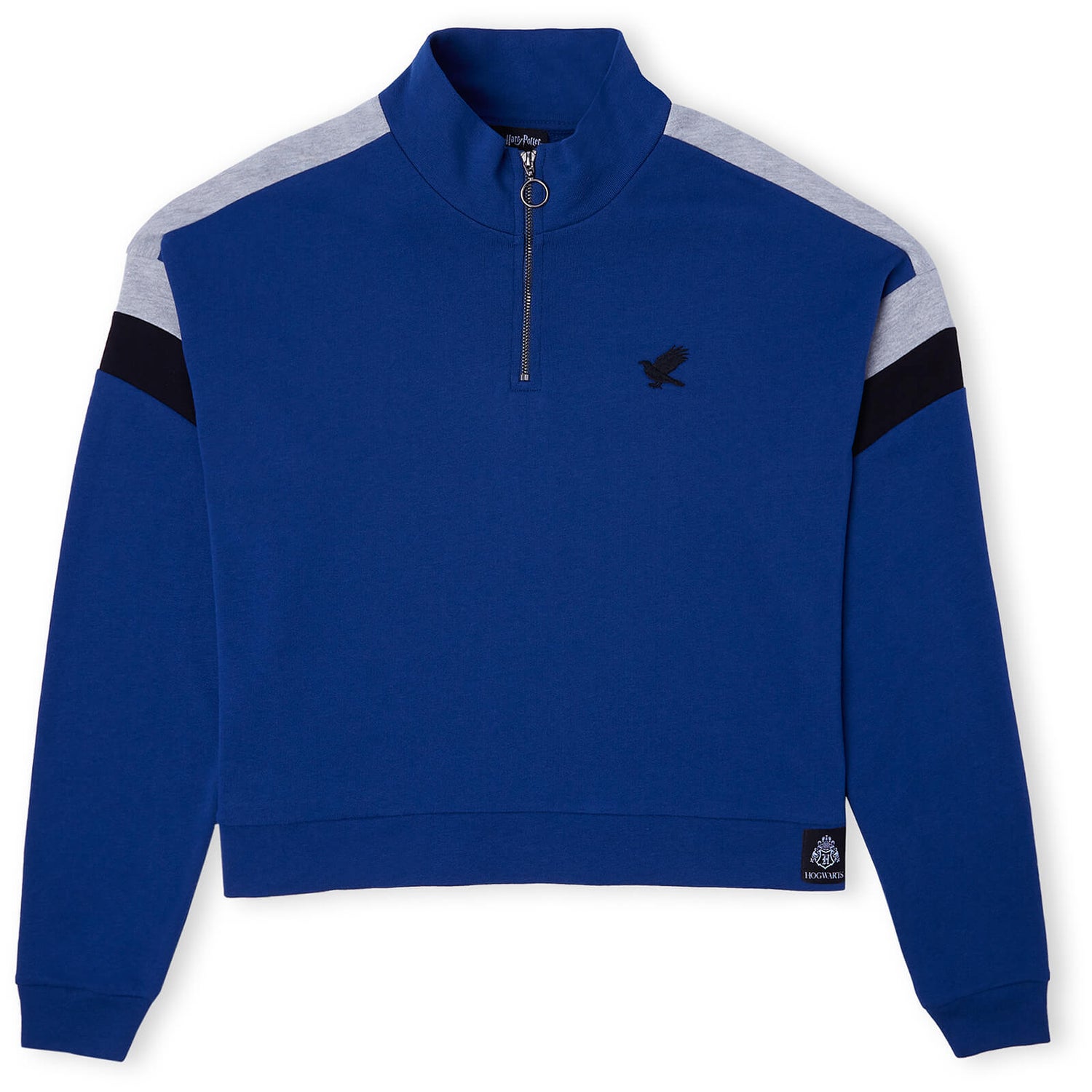 Ravenclaw House Women's Funnel Neck Cropped Sweater Navy Clothing