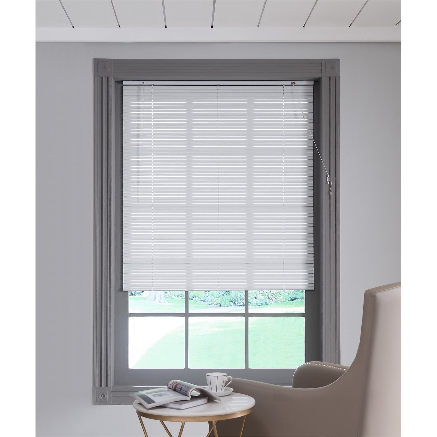 Aluminium Blind White 180x160cm Homebase