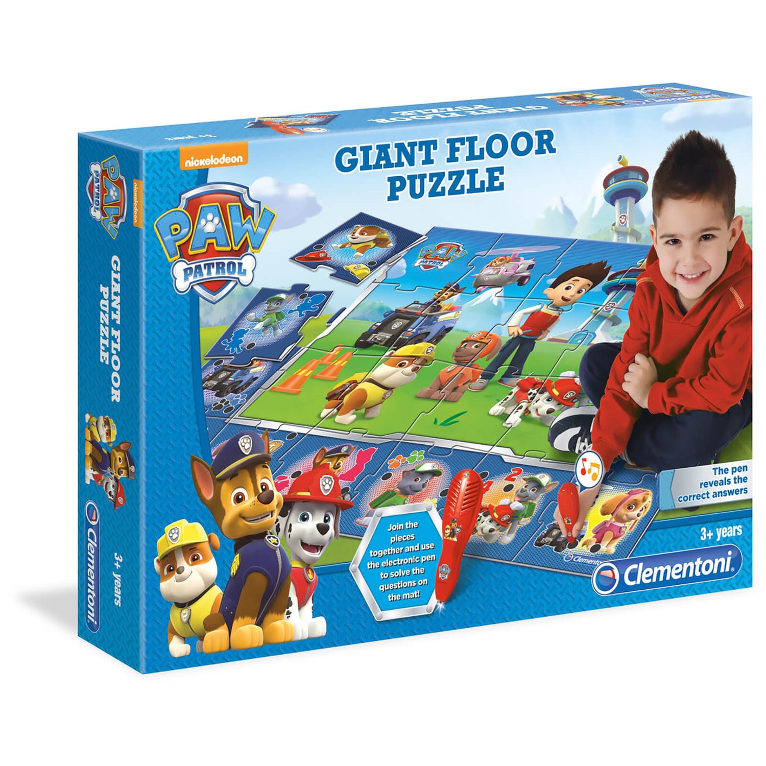 Clementoni Giant Floor Puzzle Cars 3 | 24 Teile | 70x100cm | Mit Elektronischem Stift