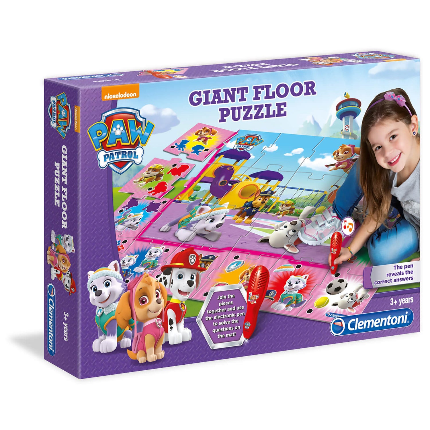 Clementoni Interactive Giant Floor Puzzle - Paw Patrol Girls | TheHut.com