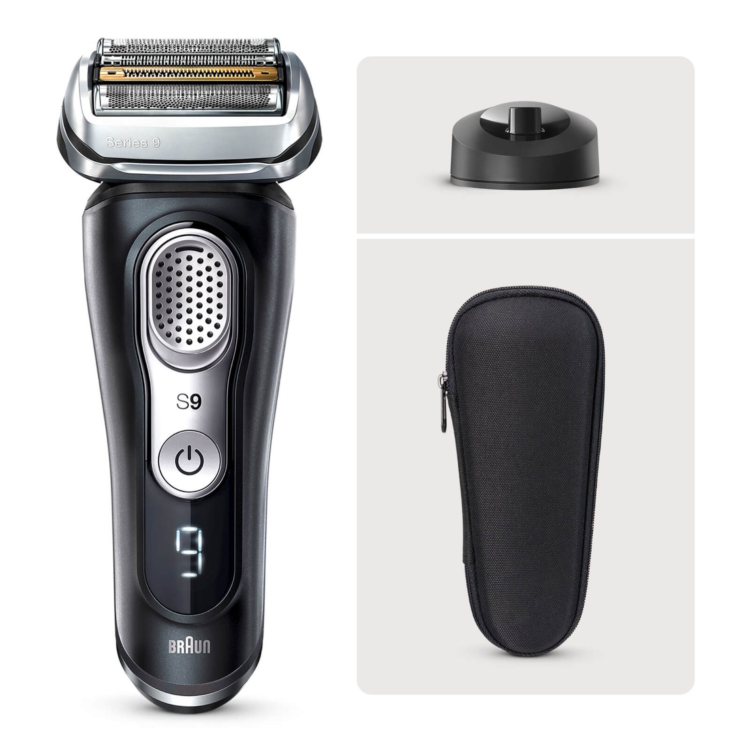 Braun Series 9 9340s Rasierer, schwarz, mit Station | Braun DE