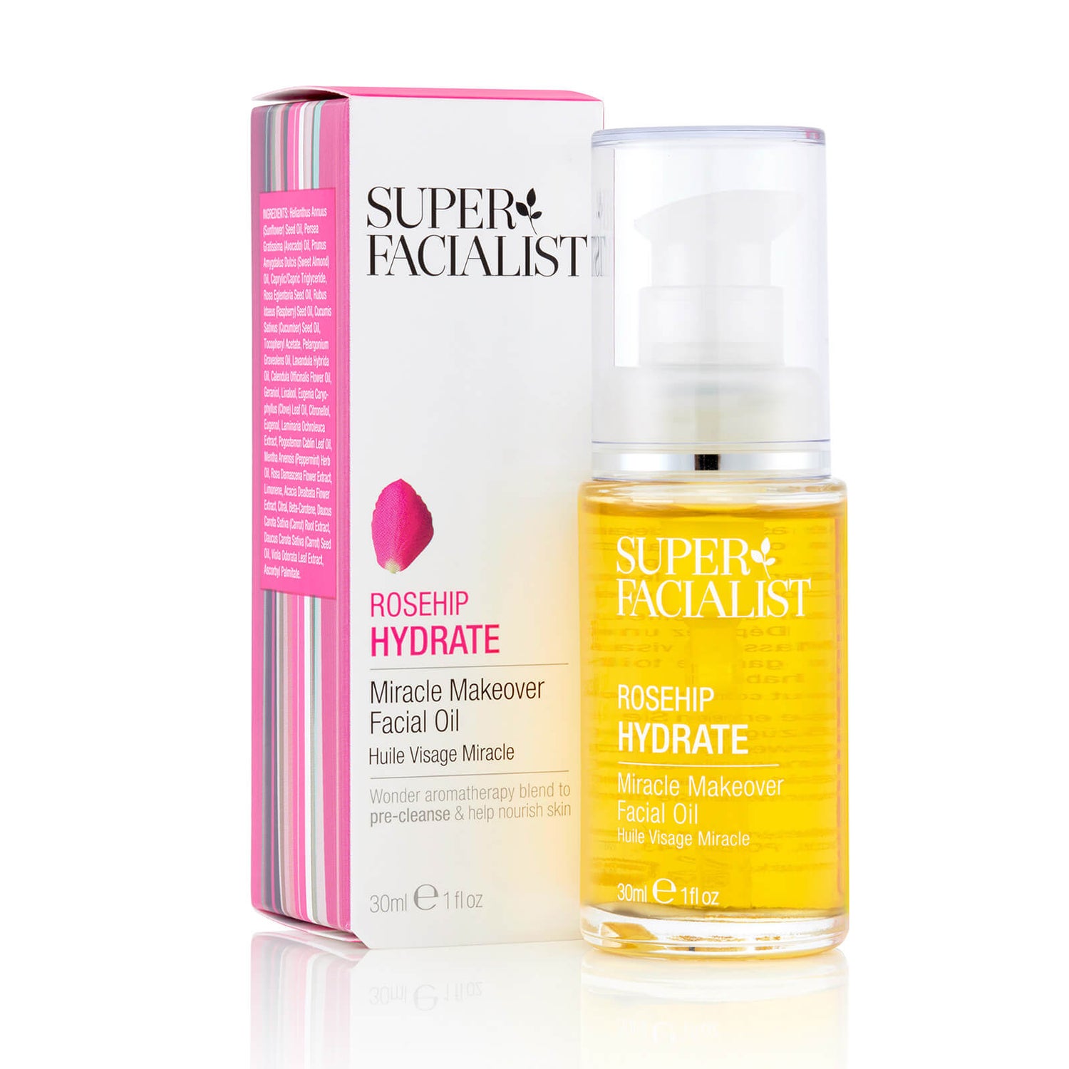 Super Facialist Rosehip Hydrate Miracle Makeover Facial Oil 30ml