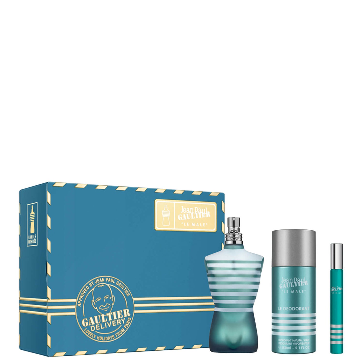 Jean Paul Gaultier Le Male EDT 75ml Gift Set LOOKFANTASTIC