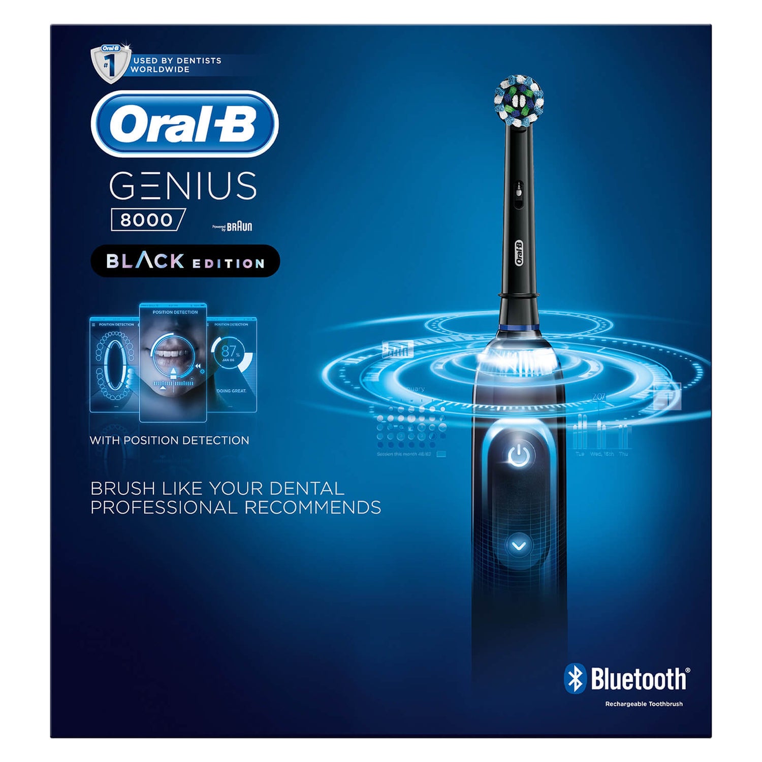 OralB Genius 8000 Electric Toothbrush Black lookfantastic Singapore