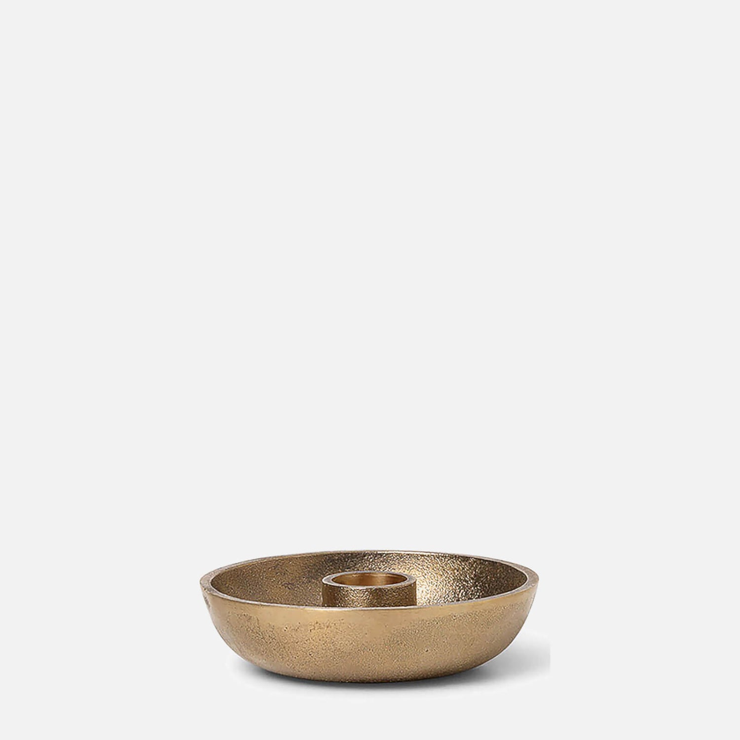 Ferm Living Bowl Candle Holder Single Brass