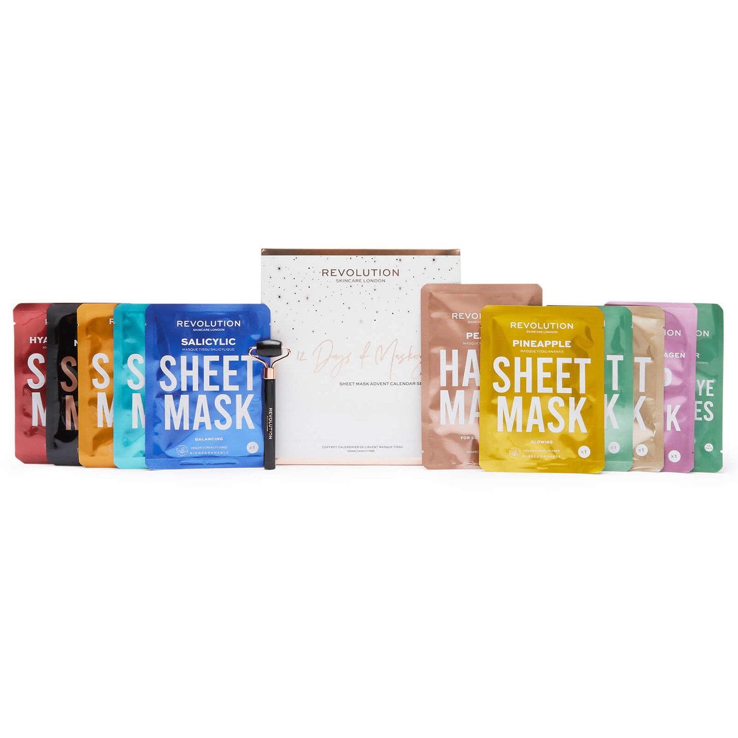 Revolution Skincare 12 Days of Masking Advent Calendar Set Free