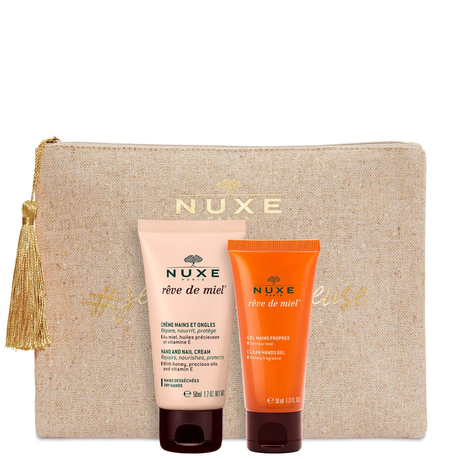 Rêve de Miel® Clean Hands Gel & Hand and Nail Cream Duo | NUXE