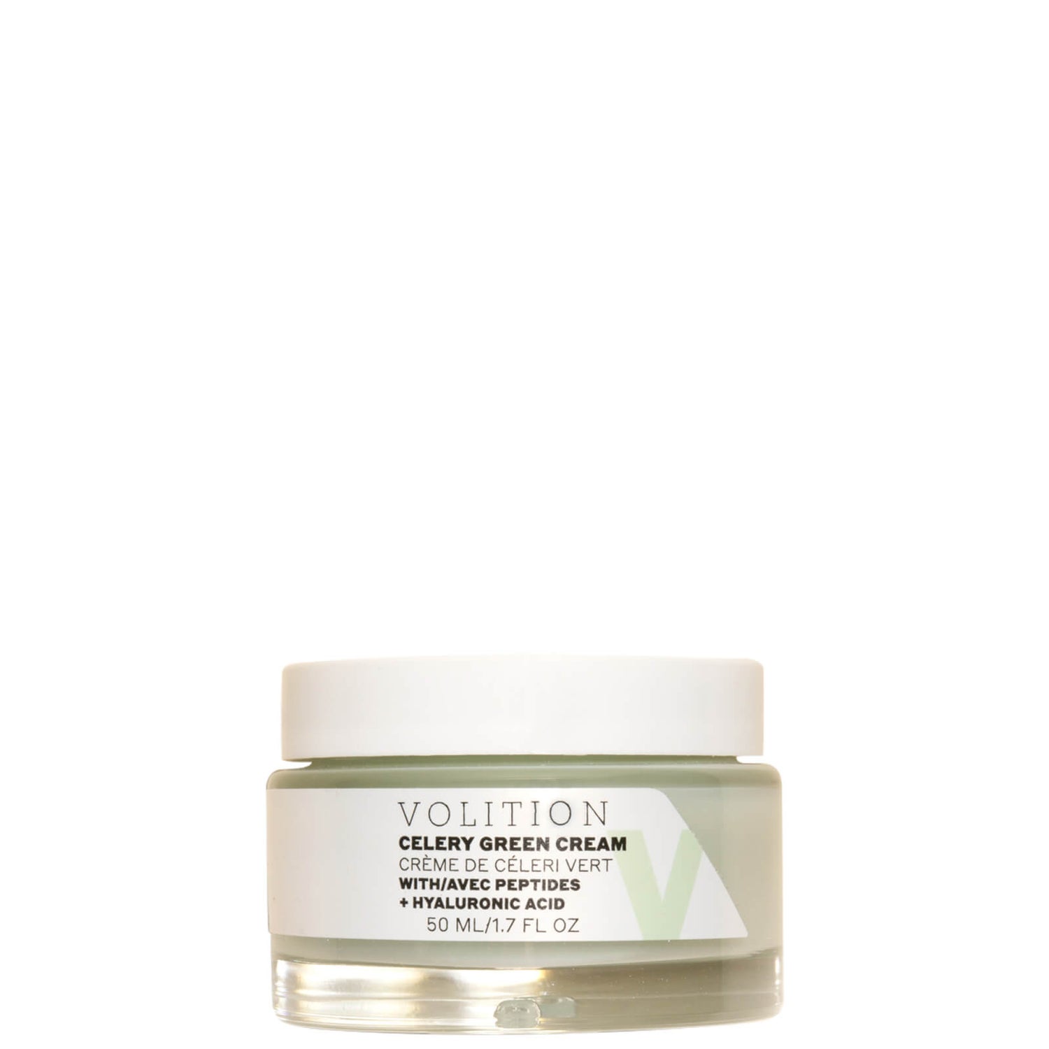 Volition Beauty Celery Green Cream with Hyaluronic Acid and Peptides 1.7 oz lookfantastic