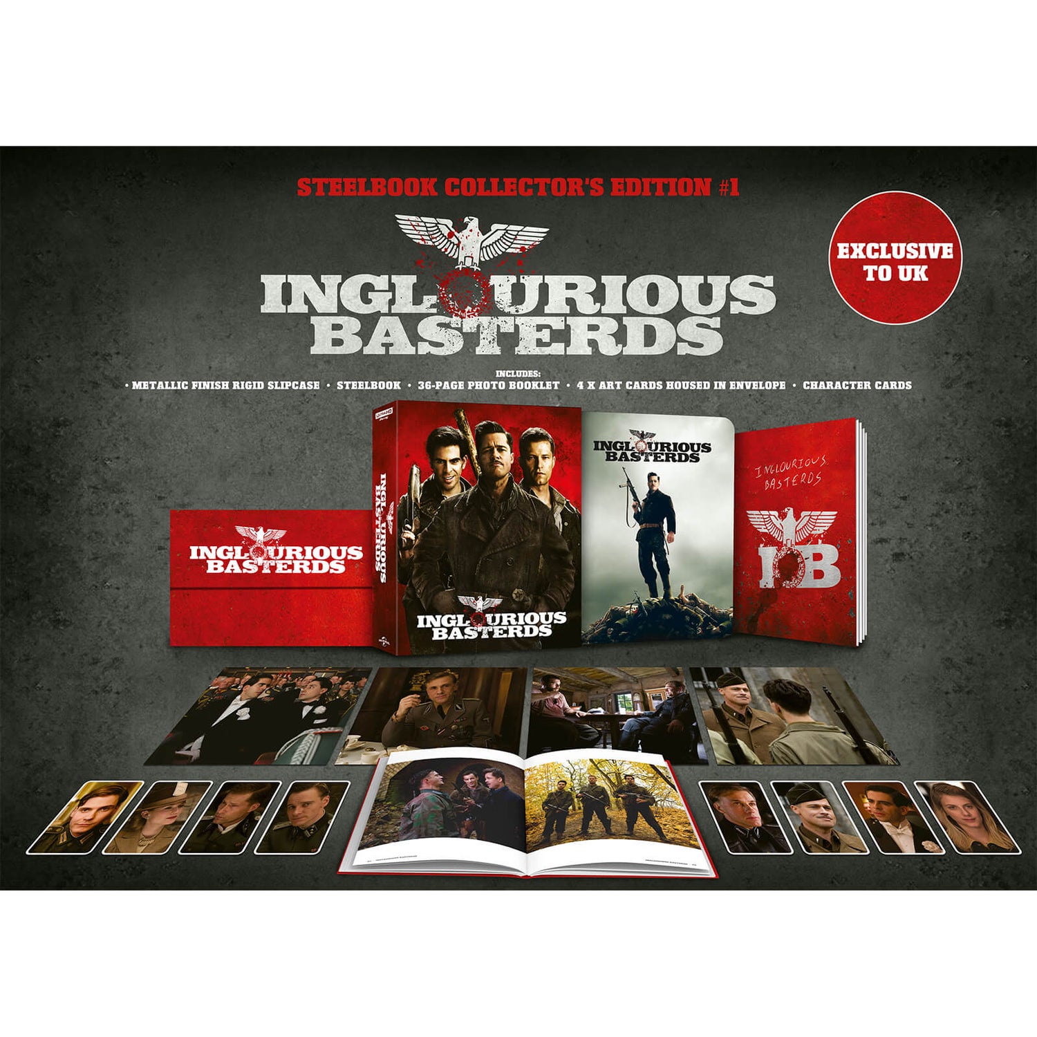 Inglourious Basterds Zavvi Exclusive 4K Ultra HD Collector's Edition