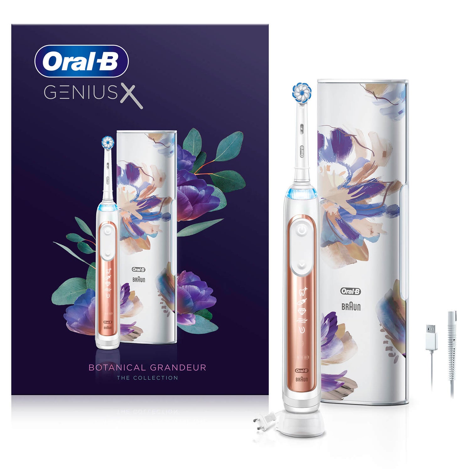 Genius X Limited Edition Electric Toothbrush Rose Gold OralB UK
