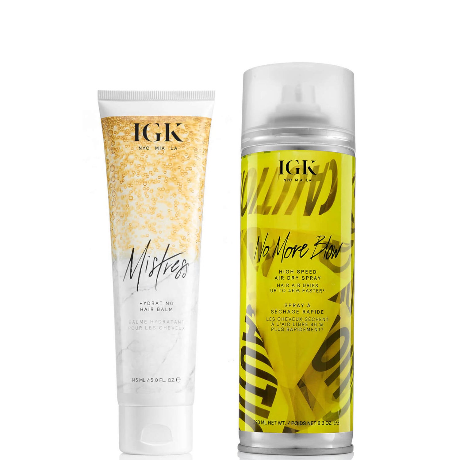 IGK Silky Air Dry Set LOOKFANTASTIC