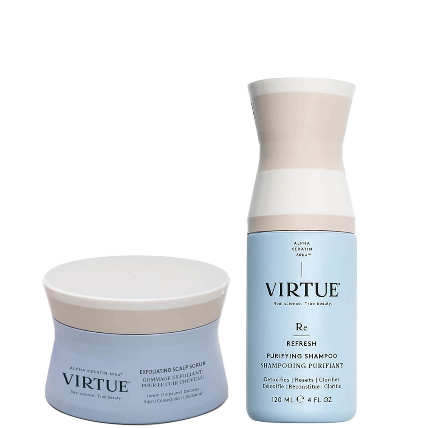 VIRTUE Purifying and Exfoliating Scalp Duo LOOKFANTASTIC
