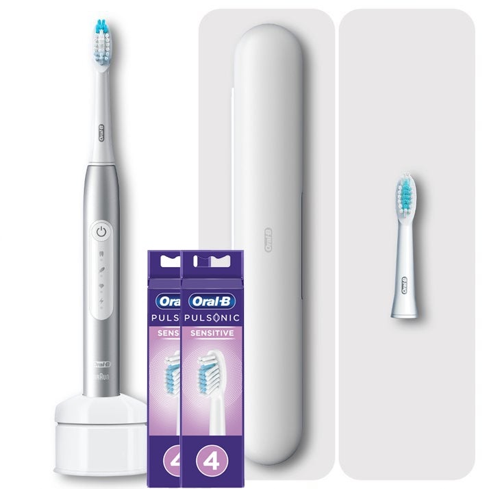 Oral-b Pulsonic Slim Luxe 4500 Test Oral-B Pulsonic Slim Luxe 4500 Elektrische Schallzahnbürste, Reiseetui