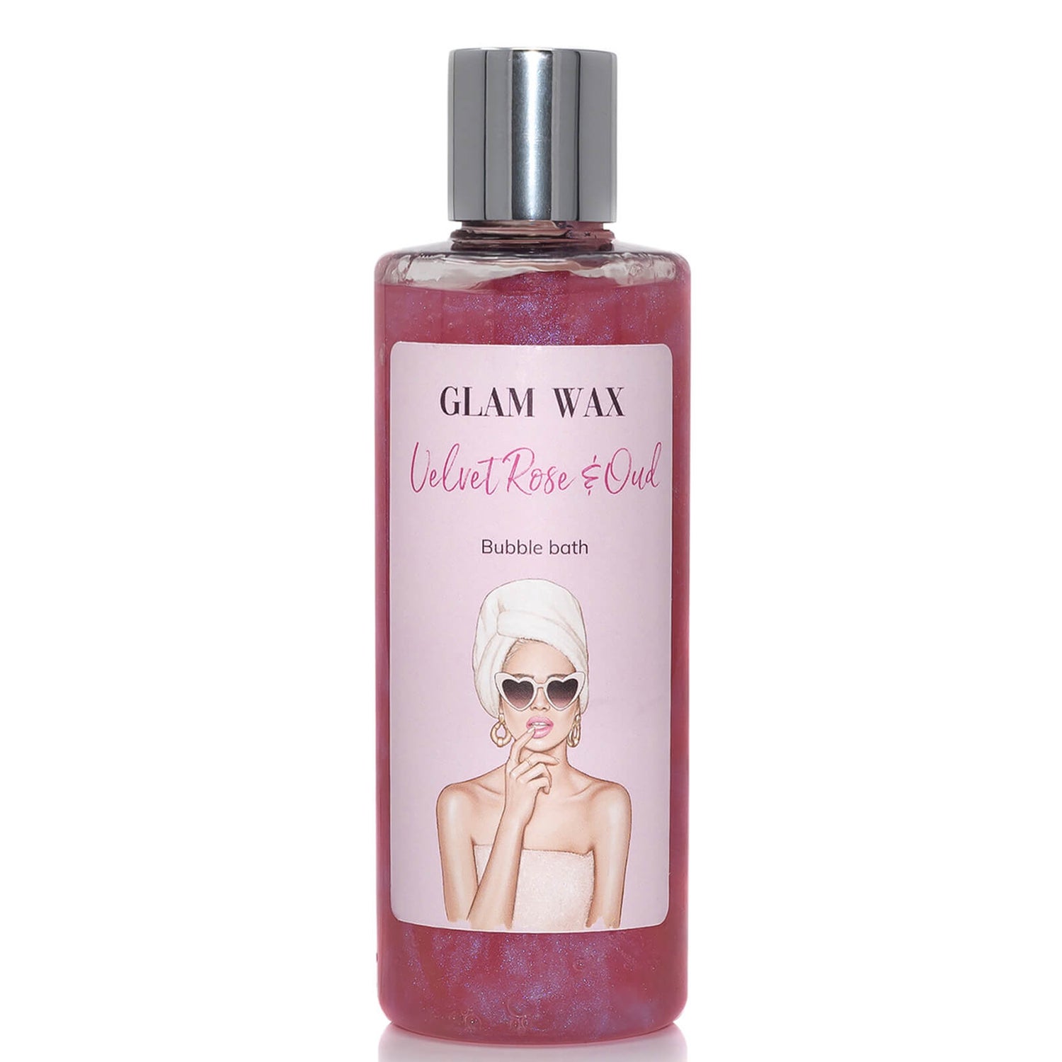 Glam Wax Velvet Rose and Oud Bubble Bath 250ml LOOKFANTASTIC