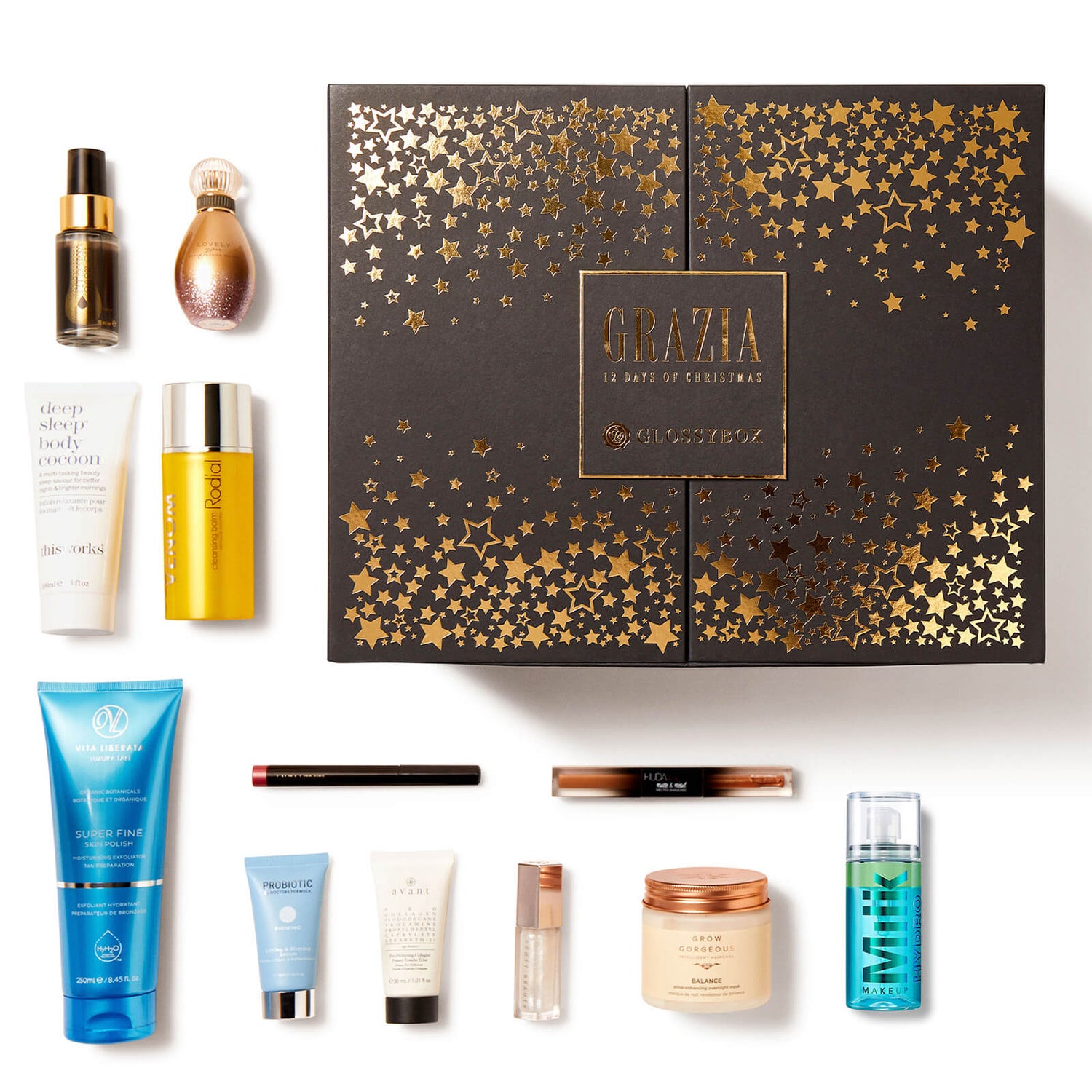 GLOSSYBOX Grazia Beauty Advent Calendar (Worth over £450) GLOSSYBOX