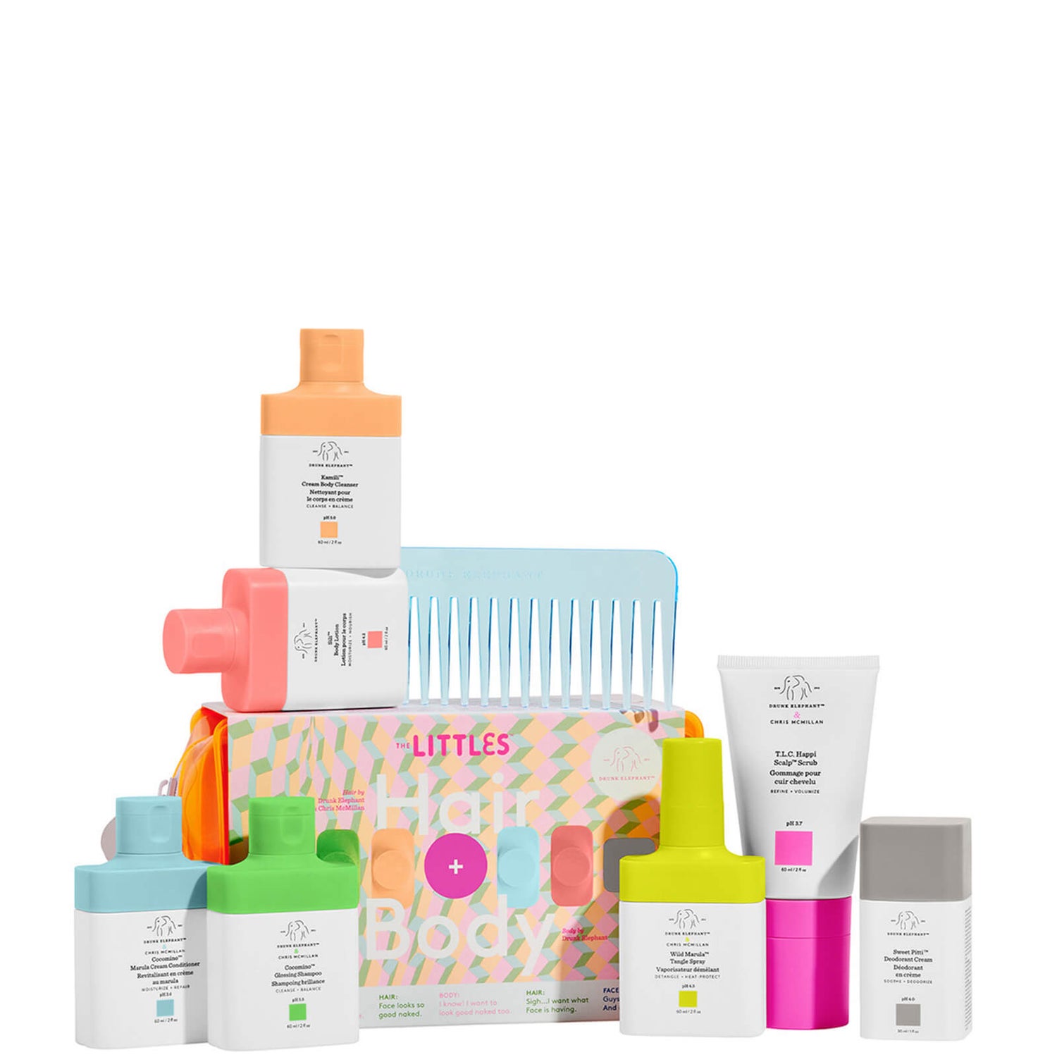 Drunk Elephant The Littles Hair + Body Kit 2.0 Spedizione GRATIS