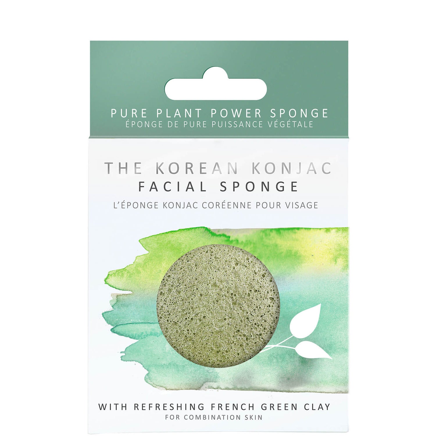 The Konjac Sponge Company Pure Konjac Puff Sponge with French Green