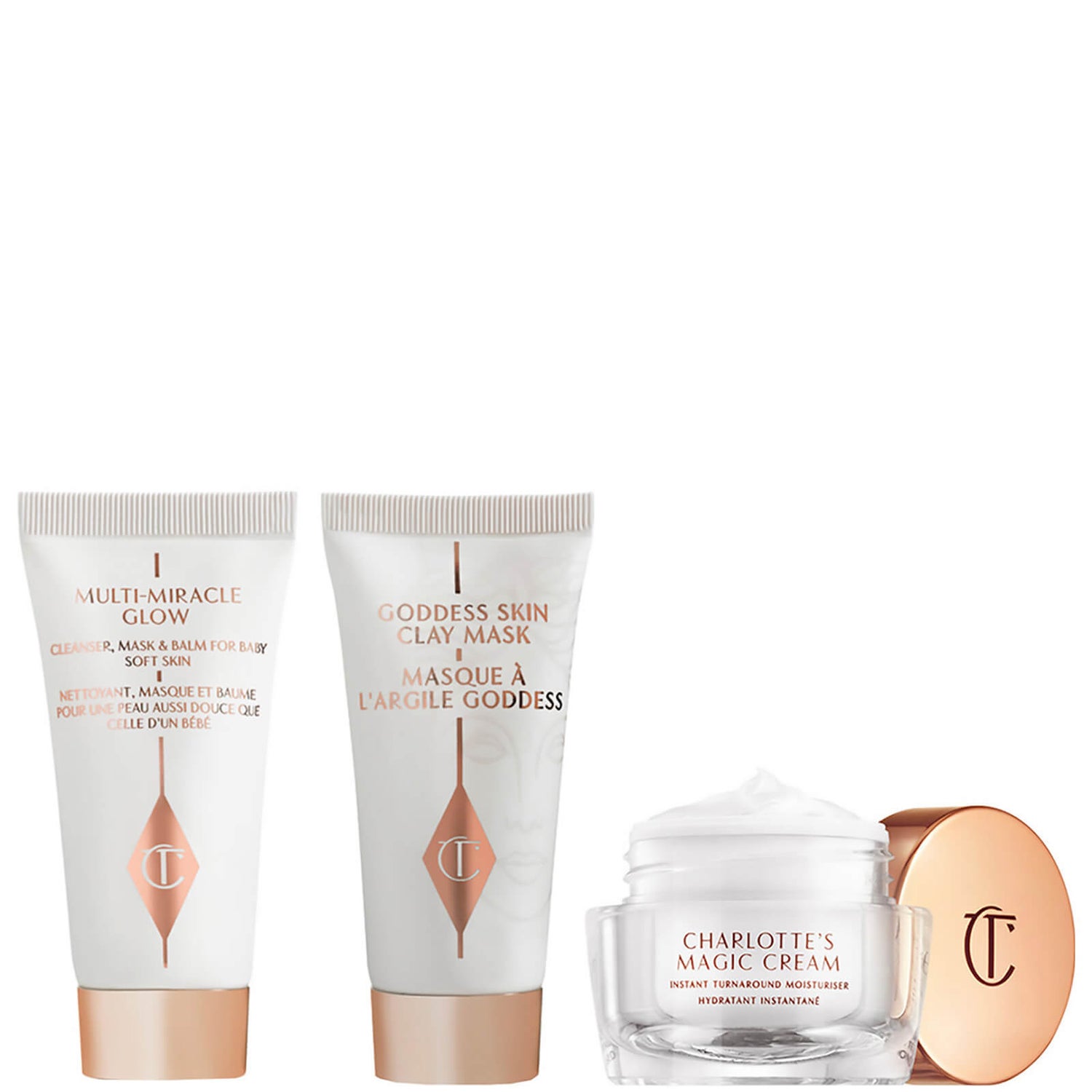 Charlotte Tilbury Charlotte's Cleanse, Hydrate & Glow Mini Facial Kit Cult Beauty