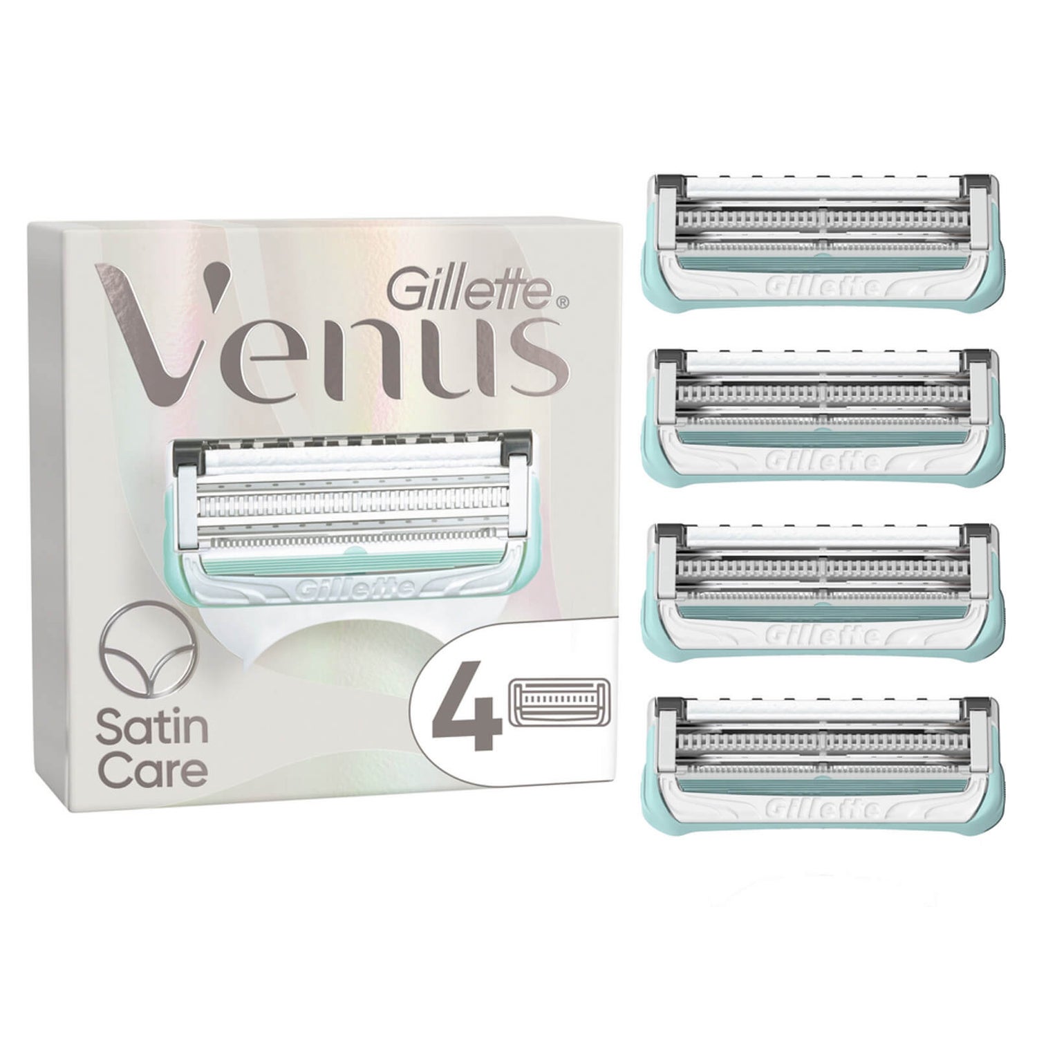 Venus Satin Care Razor Blades for Pubic Hair and Skin Gillette