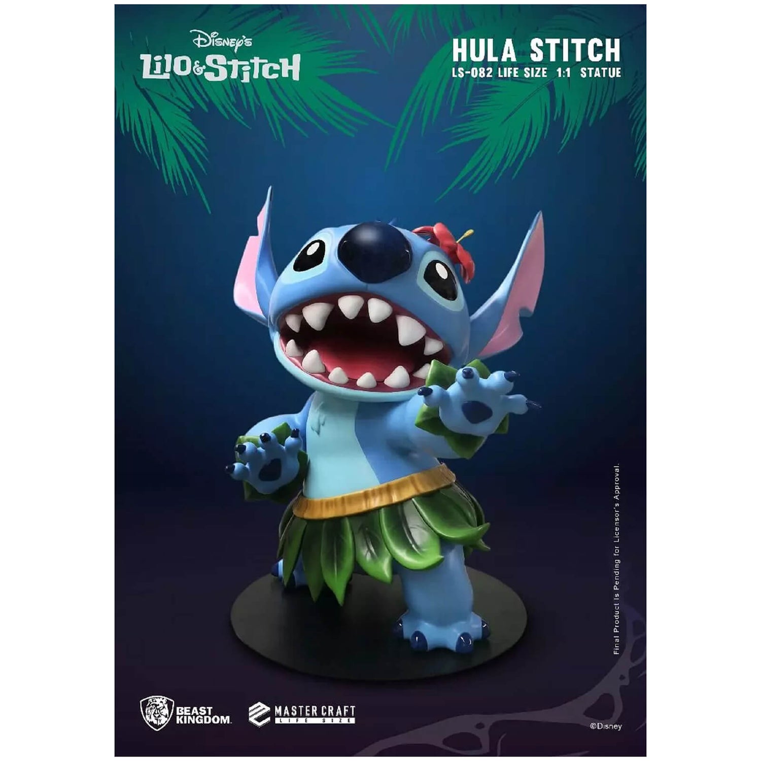 Beast Kingdom Lilo & Stitch Master Craft Life Size Statue Hula Stitch