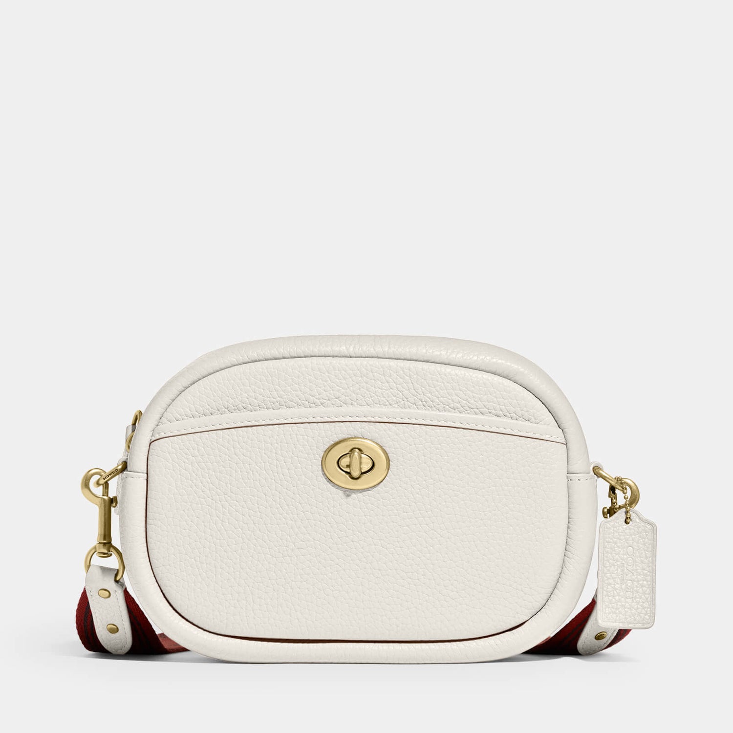 Coach Women's Soft Pebble Leather Camera Bag Chalk TheHut.de