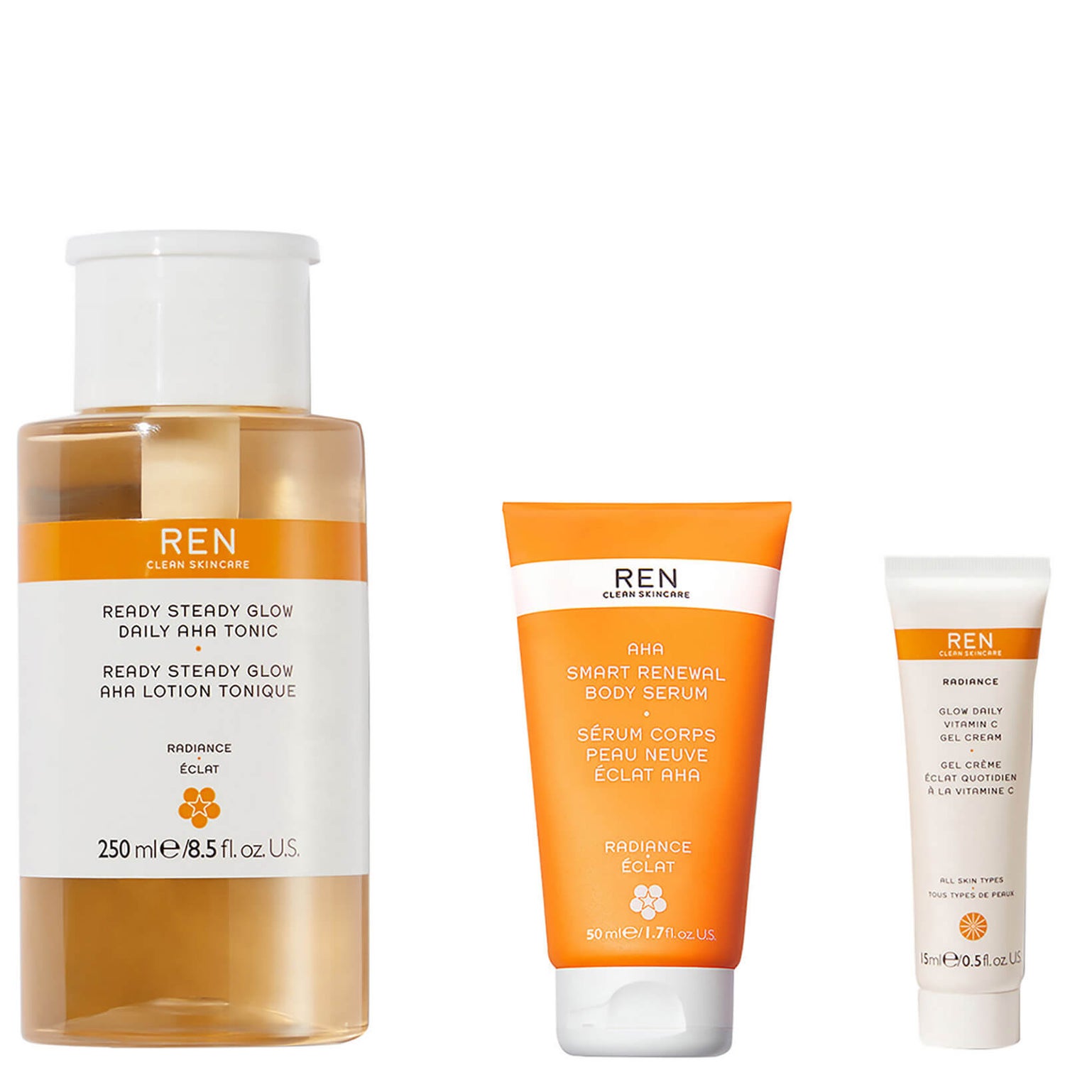 REN CLEAN SKINCARE Bestselling Glow Trio Cult Beauty