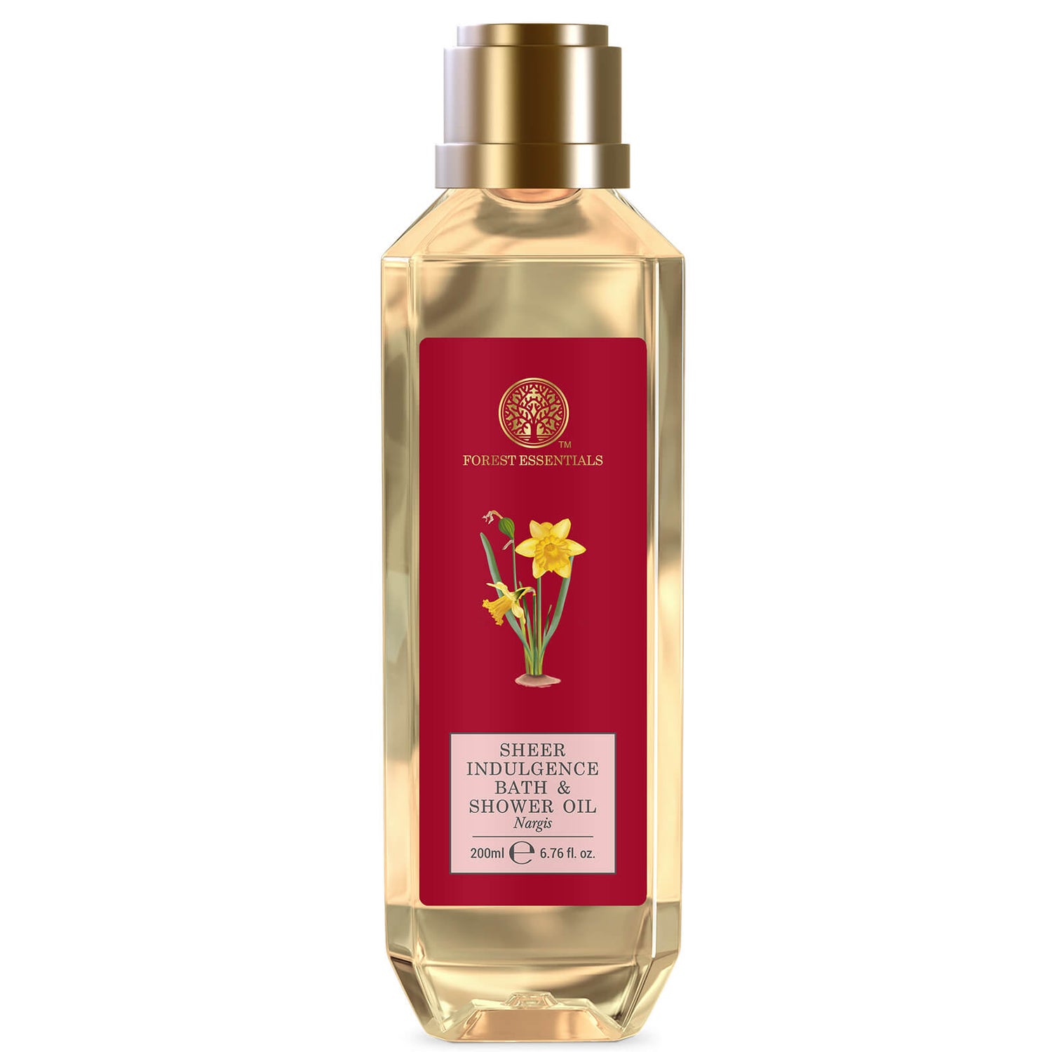 Forest Essentials Sheer Indulgence Bath and Shower Oil Nargis (Various Sizes) LOOKFANTASTIC