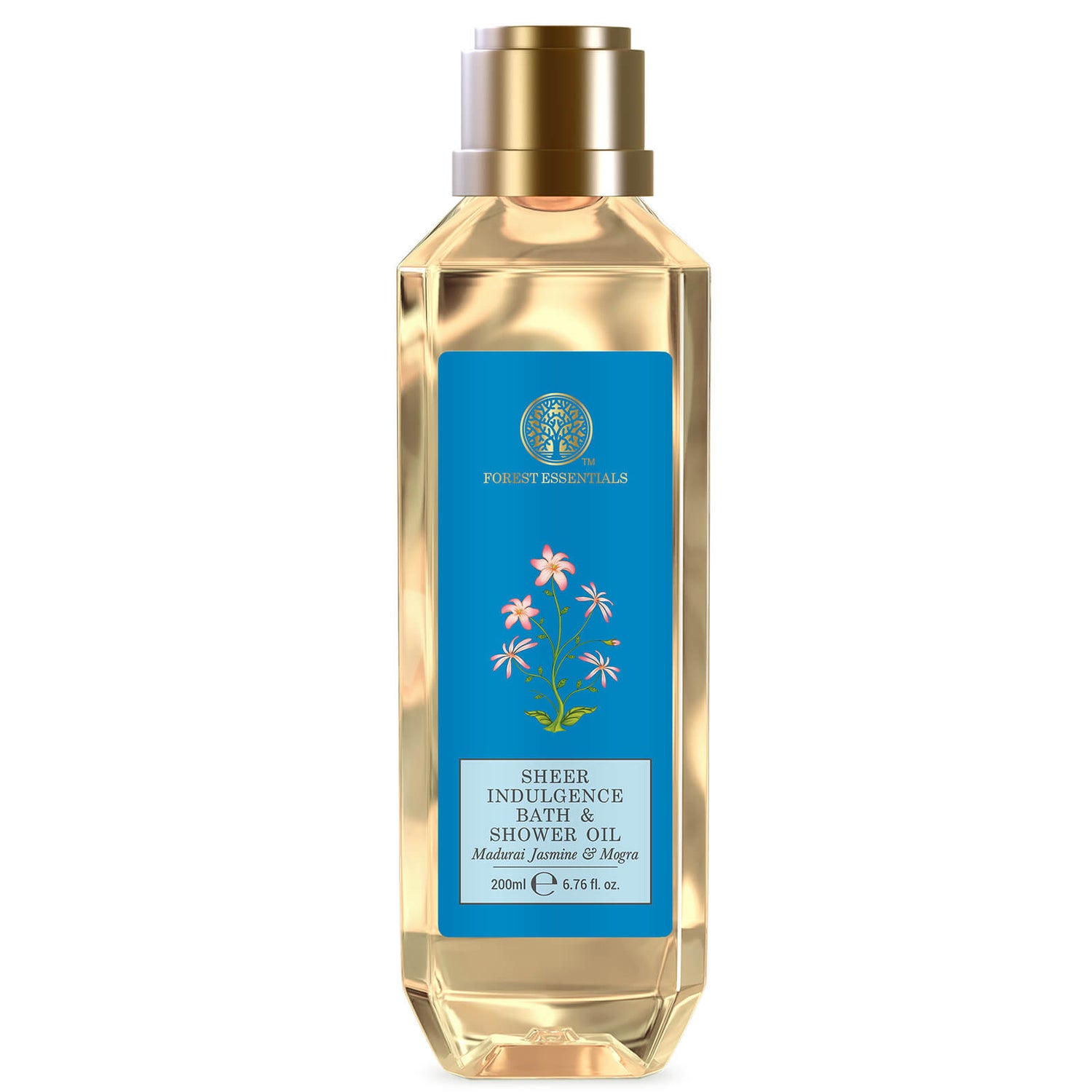Forest Essentials Sheer Indulgence Bath and Shower Oil, Madurai Jasmine