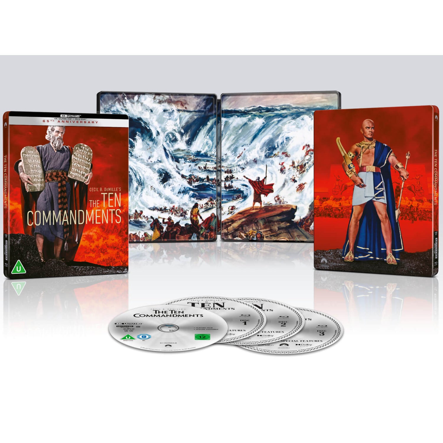 The Ten Commandments 4K Ultra HD + Blu-ray – Charlton Heston, Yul Brynner