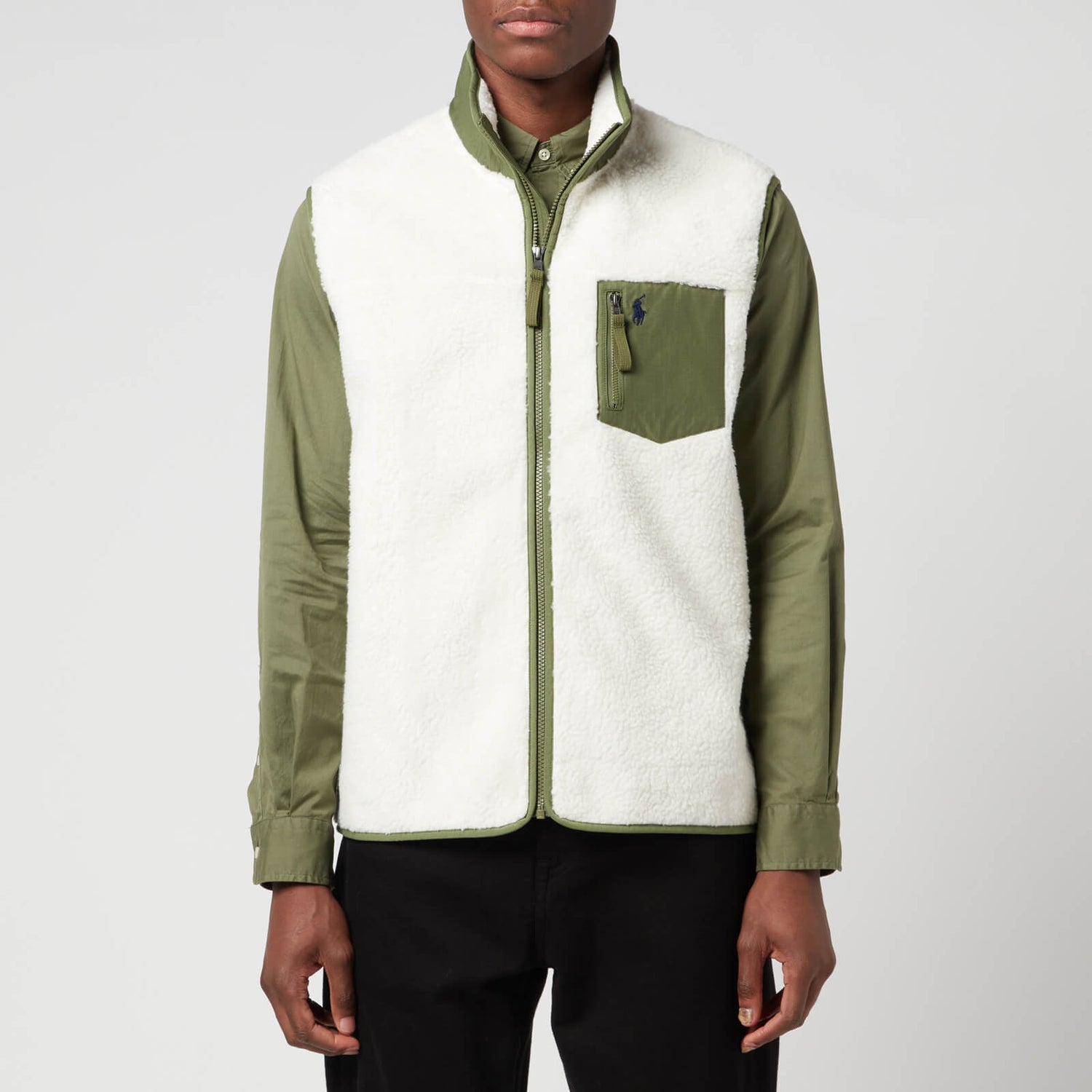 Polo Ralph Lauren Men's Hi Pile Gilet - Clubhouse Cream | TheHut.com