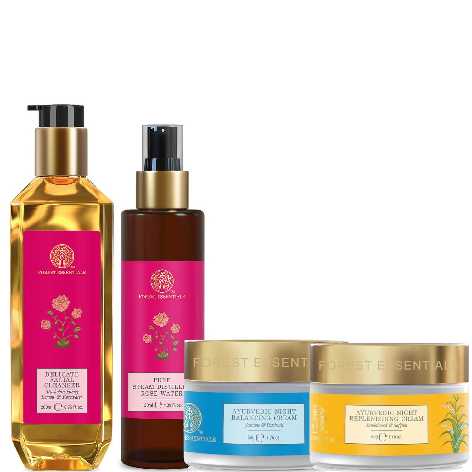 Forest Essentials Night Care Regime for Combination Skin LOOKFANTASTIC