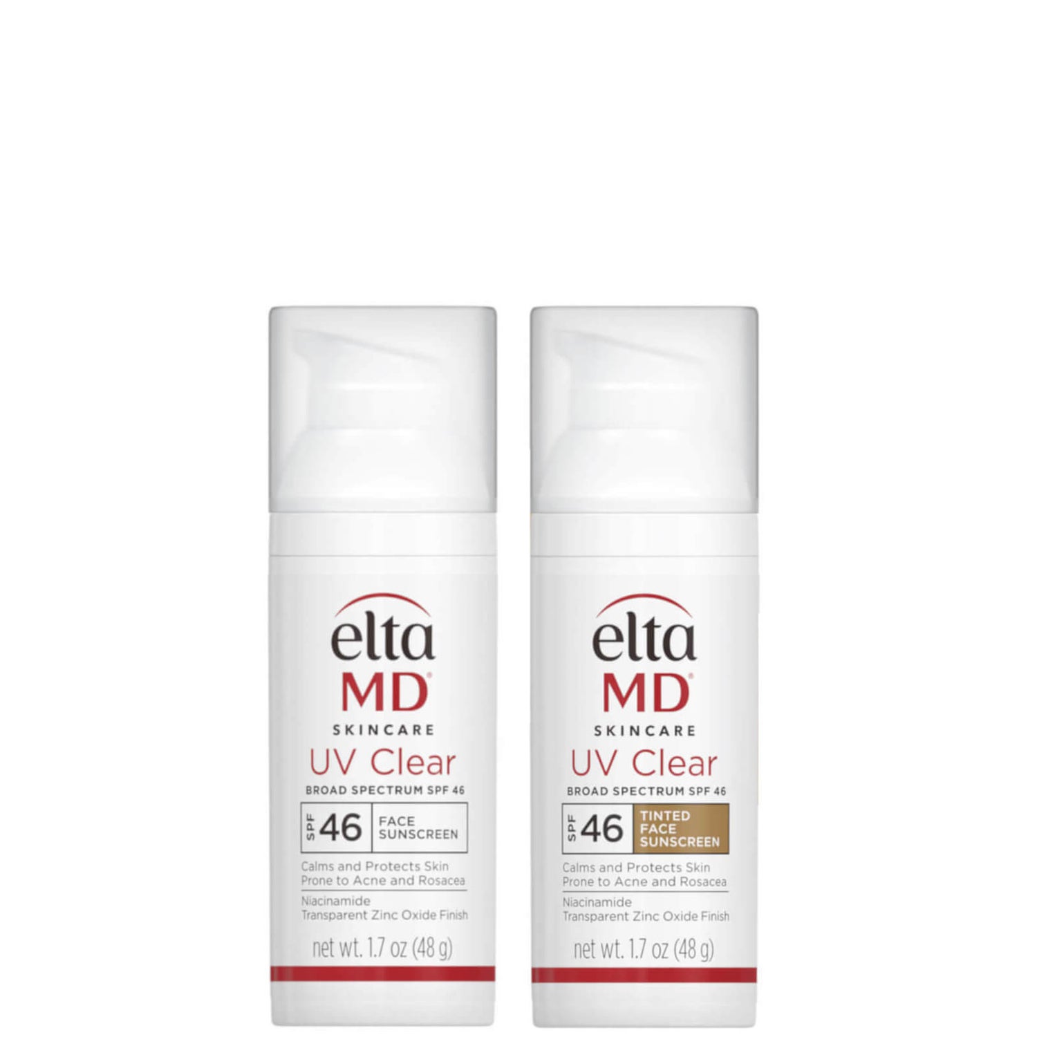 EltaMD Exclusive UV Clear Tinted and Untinted Duo ($84 Value) - Dermstore
