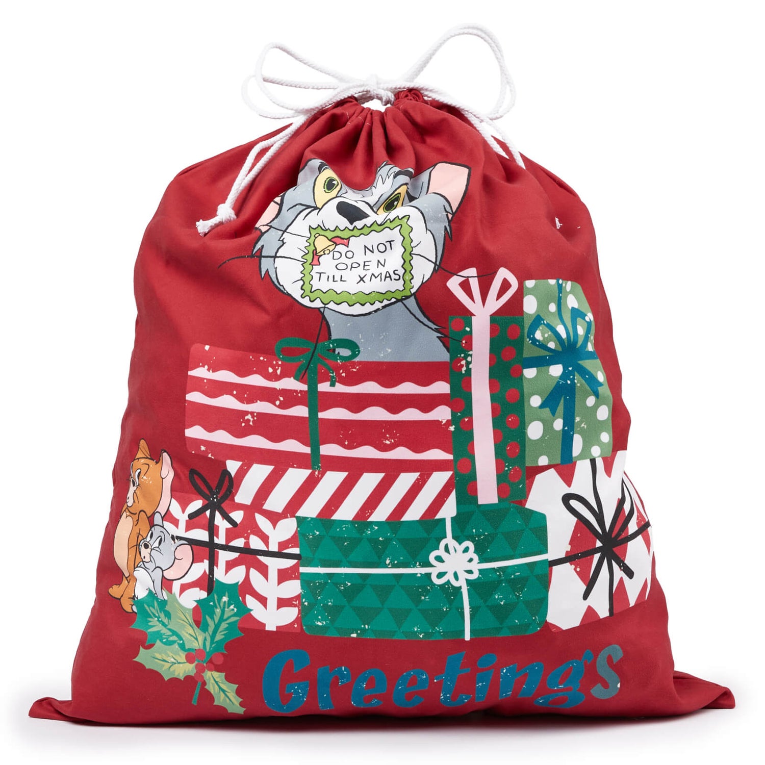 Tom jerry do not open till xmas christmas santa sack homeware zavvi uk