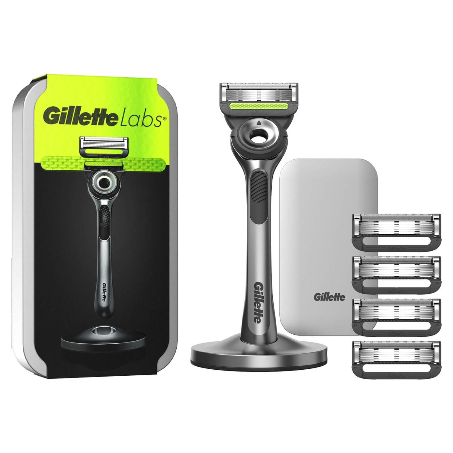 Gillette Labs Razor, Travel Case and 4 Blade Refills Gillette UK