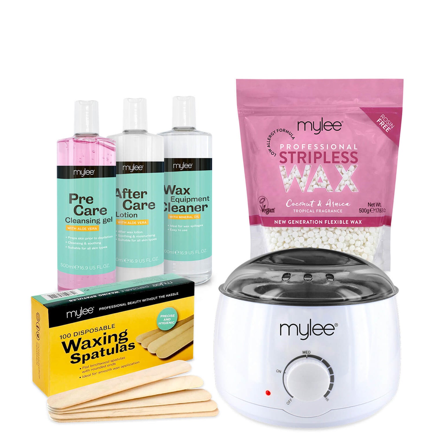 Mylee Coconut and Arnica Stripless Wax Kit (Worth £62.50) LOOKFANTASTIC