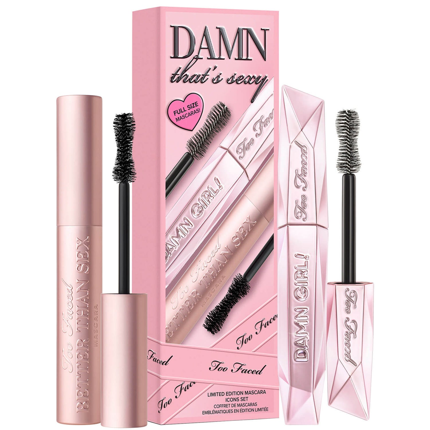 Too Faced Limited Edition Damn That's Sexy Mascara Icons Set (Worth £48