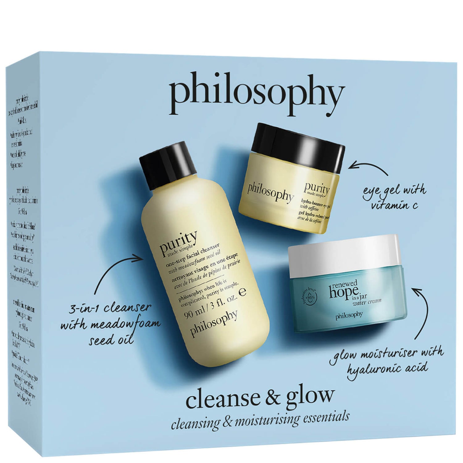 Cleanse and Glow Skincare Trial Set (Worth £40.00) LOOKFANTASTIC